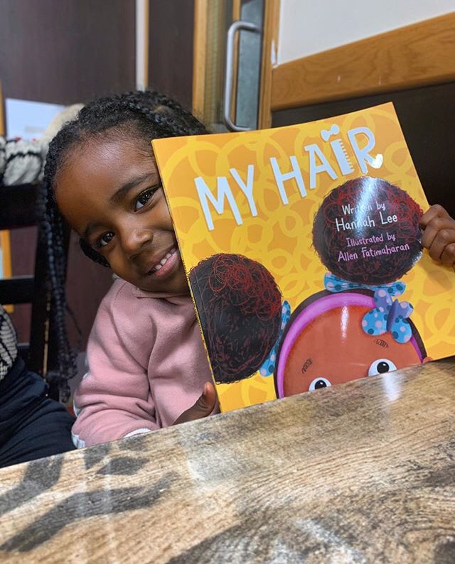 hannahleewrites's tweet photo. Today is an EXTREMELY important day, we’re celebrating one year of MY HAIR being out in the world! Thank you so much to every parent, teacher and child that has read MY HAIR, I love you and thank you for giving @AFatimaharan and I’s story a space in your hearts🥰💛✨ https://t.co/hp9c1AkNxi