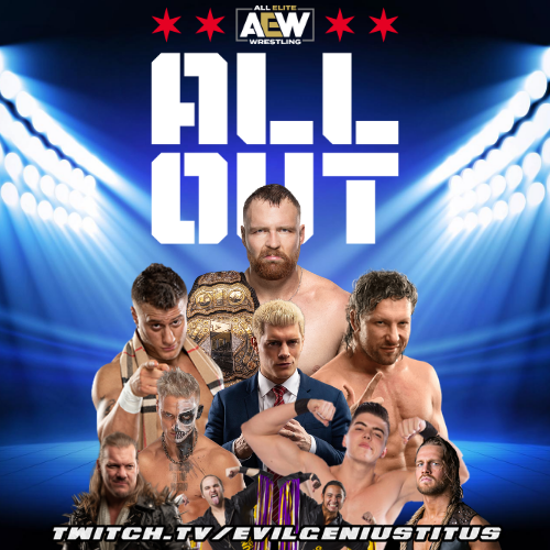 TitusUnscripted's tweet photo. Join me tonight for my AEW All Out Watch Along.  AEW never lets us down on Pay Per View, lets sit together and watch. https://t.co/APsB9VBat0 https://t.co/LWNbmzHZgF