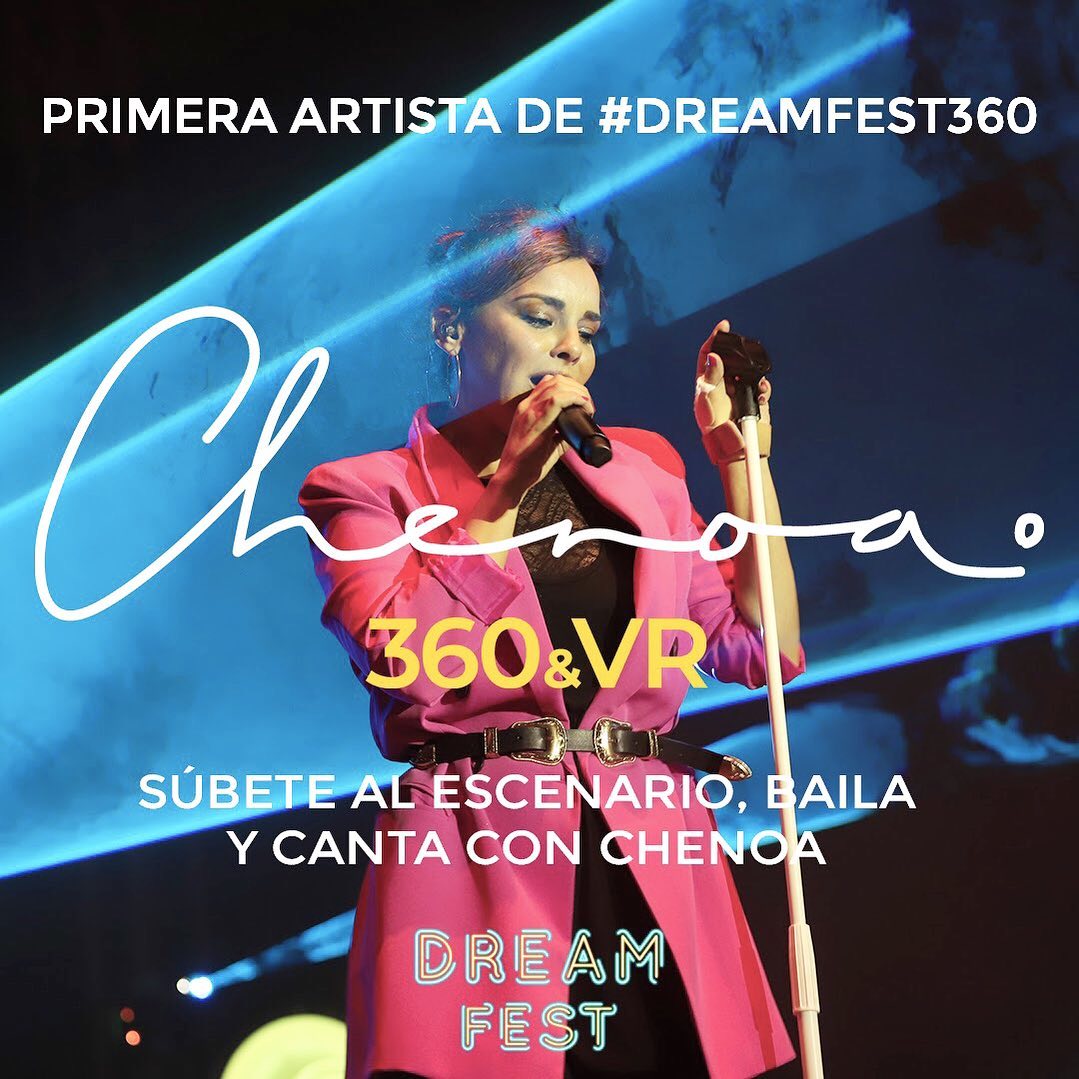Llega el primer festival de música digital en 360 &amp; REALIDAD VIRTUAL y con ello… la primera artista <a href="/chenoa/">Chenoa</a> 🎤

•CONCIERTO PRIVADO. ¡TÚ Y ELLA!
•SONIDO ENVOLVENTE. TELETRANSPORTATE AL ESCENARIO.
•SMARTPHONE SMARTV O GAFAS DE REALIDAD VIRTURAL ¡TÚ ELIGES!
•SIN COLAS NI AFOROS
