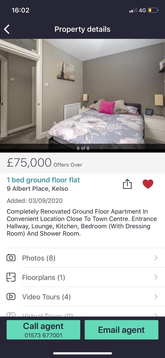 rachelhutchy_xo's tweet photo. *RETWEET* 1 bed ground floor flat for sale in the lovely wee town Kelso in the Scottish Borders. Immaculately decorated and fully refurbished. Check out Rightmove or Hastings for more details. https://t.co/JEOgw4QYJp