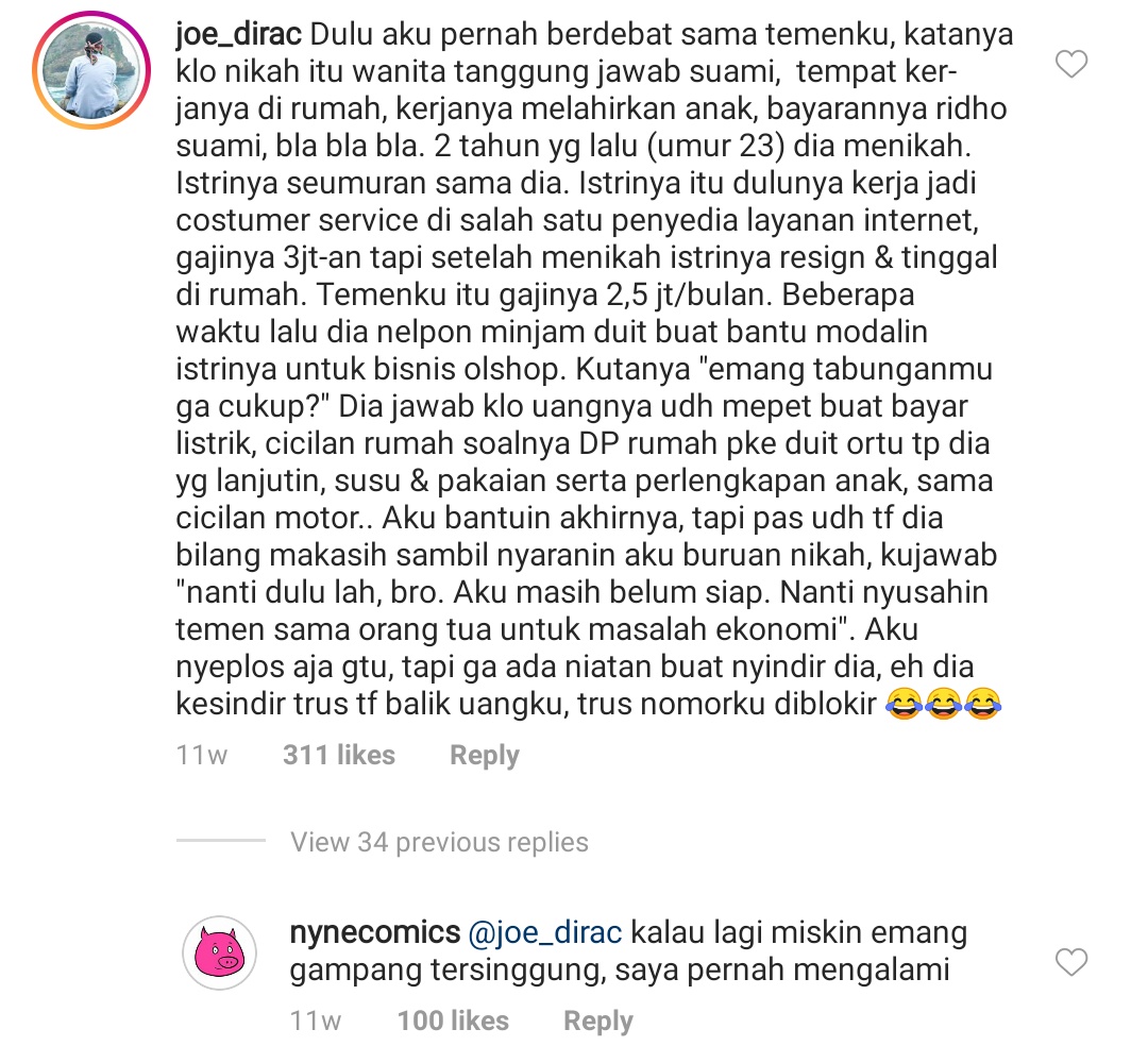 atemalem's tweet photo. Kalau lagi miskin memang gampang tersinggung... https://t.co/op5xX5BNza