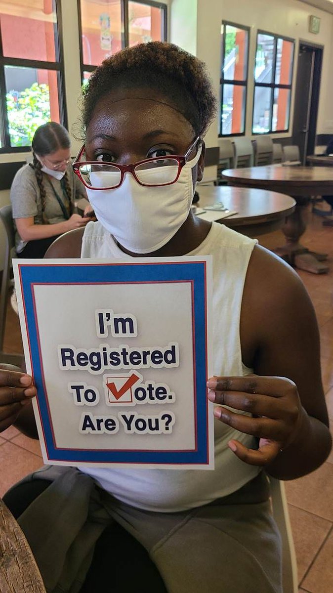 In partnership with <a href="/WhenWeAllVote/">When We All Vote</a>, some of our young people at <a href="/CovenantHouseCa/">Covenant House CA</a> are now registered voters!