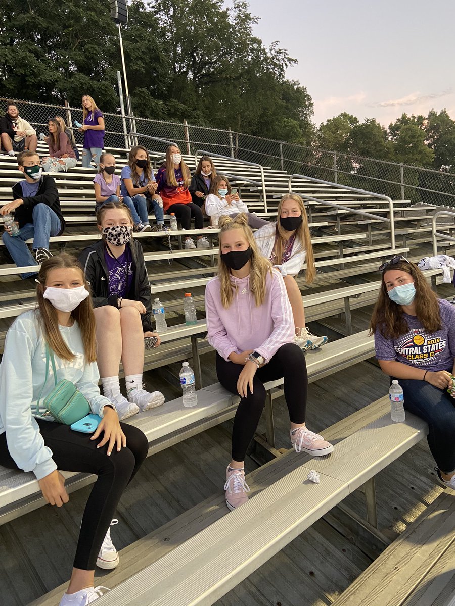 fchsstudents_'s tweet photo. Pictures from last night’s game— Fisher Catholic will always have Sophie and her family in our prayers💜 https://t.co/hju9q9BTou