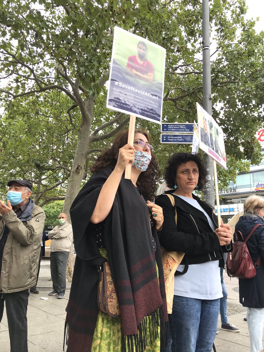 Protest in #Berlin Down with the Islamic republic #Iran #FreeNavidAfkari #FREENASRIN #NasrinSotoudeh