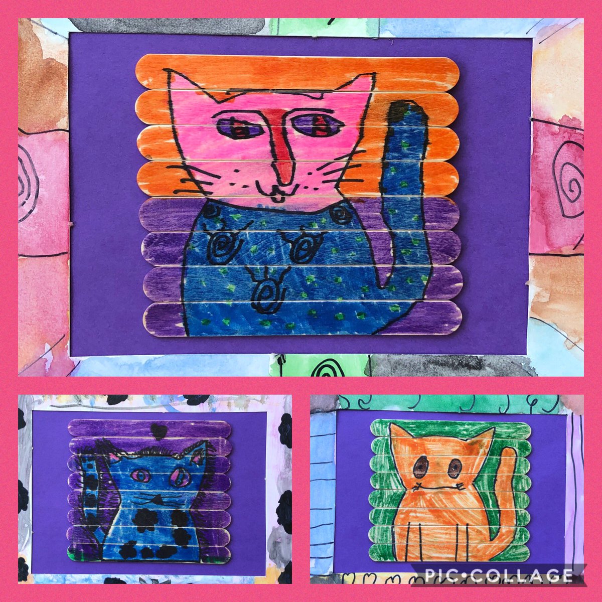 Crystal Maynor (@mesbluedevilart) on Twitter photo Laurel Burch-inspired kitties from 3rd grade...The students have loved cat art!
<a href="/MESBlueDevils/">Model Elementary School</a> @fcsarts <a href="/FloydCoSchools/">Floyd County Schools</a> <a href="/anne__bice/">Anne Bice</a> <a href="/ruggedbronze/">Robert Bice</a> Laurel Burch-inspired kitties from 3rd grade...The students have loved cat art!
<a href="/MESBlueDevils/">Model Elementary School</a> @fcsarts <a href="/FloydCoSchools/">Floyd County Schools</a> <a href="/anne__bice/">Anne Bice</a> <a href="/ruggedbronze/">Robert Bice</a>