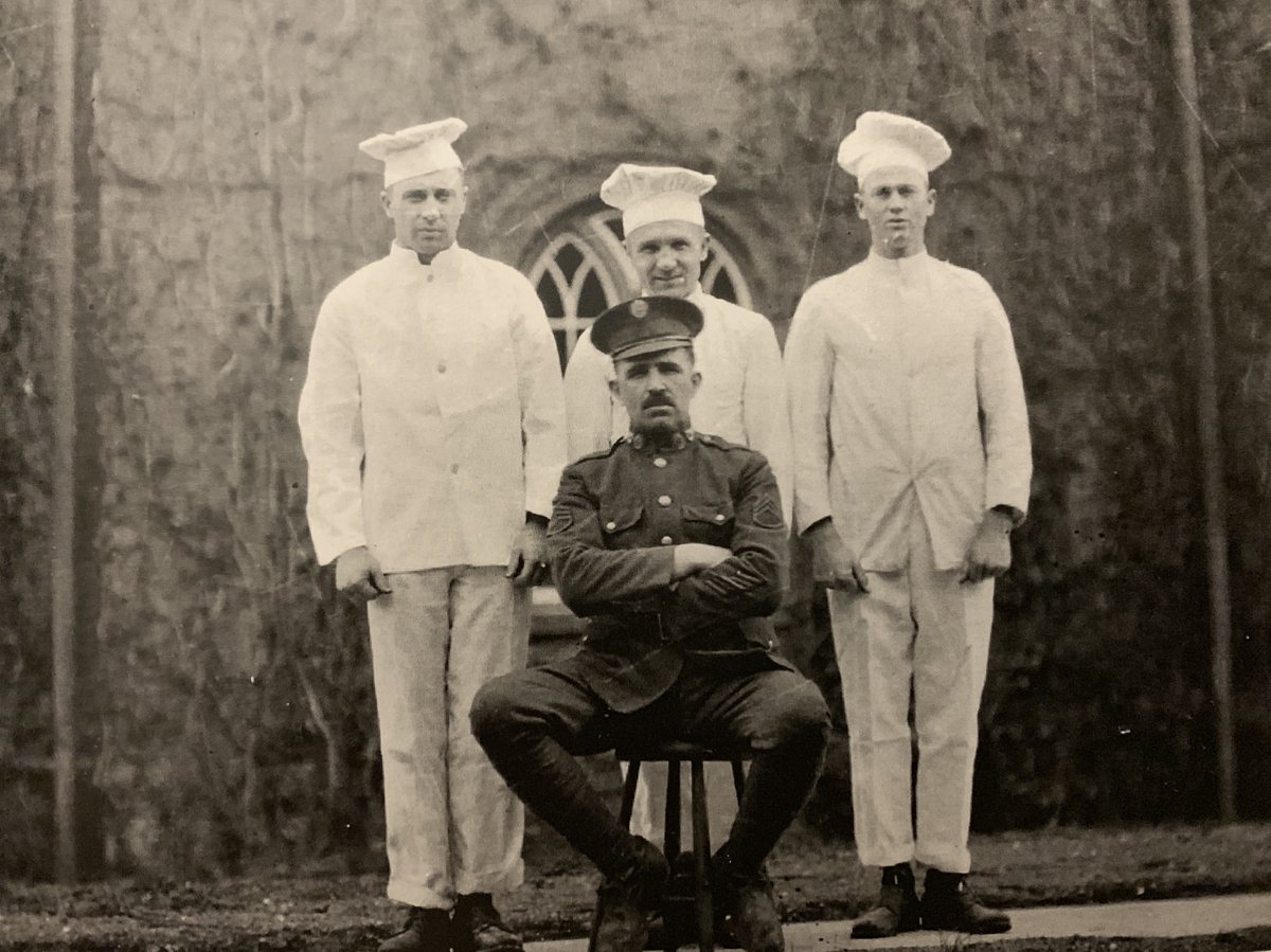 PaintedRiceCake's tweet photo. @ProjectLincoln
My great-grandfather Alfred Zubiller, a German immigrant, served 1909-1940 as Sergeant and Quartermaster at West Point. If the cadets complained that the pancakes tasted like cardboard, the next day he'd give them real pieces of cardboard to eat! 
#WeRespectVets https://t.co/J7R08v7z1N