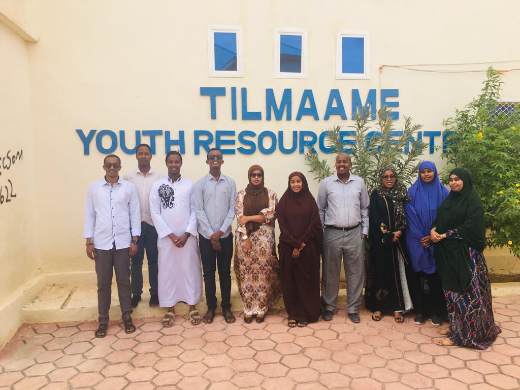 MoLYS_Puntland's tweet photo. MOLYS Vice Minister @hodansaid_ paid courtesy visit at a Tilmaame Youth Resources Centre Garowe as she appreciated @ypeerpuntand and @UNFPA_SOMALIA for delivering essential service to Puntland youth https://t.co/nwfjrKJgks