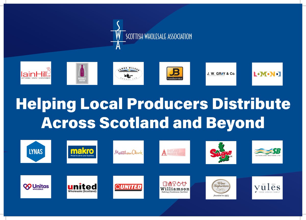 As Scottish Food &amp; Drink Fortnight starts today, we celebrate not just Scotland's producers &amp; products but the wholesaler's who get it to the plates &amp; shelves of your local pub, restaurant &amp; convenience store. Great job in difficult times! #ScotFoodFort20 @FergusEwingMSP