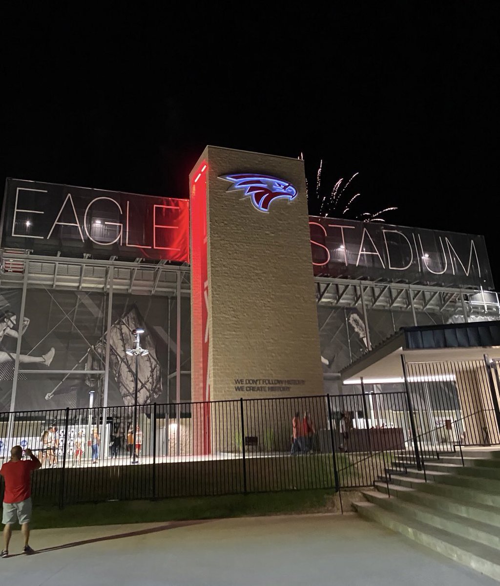 What an amazing night! Great job, Eagles! And thank you to the Nixa community for a beautiful stadium that will serve our athletics and activities for years to come!