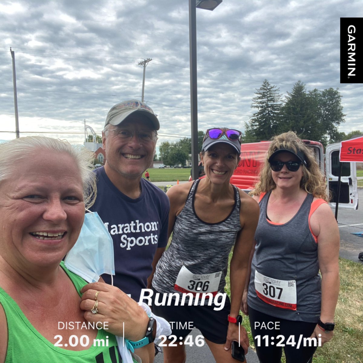 shawn_metz's tweet photo. #beatyesterday #garmin  this is how we finished our first week of school John started us middle school employees at the 2 mile shamrock race. https://t.co/fWkMMkMgli