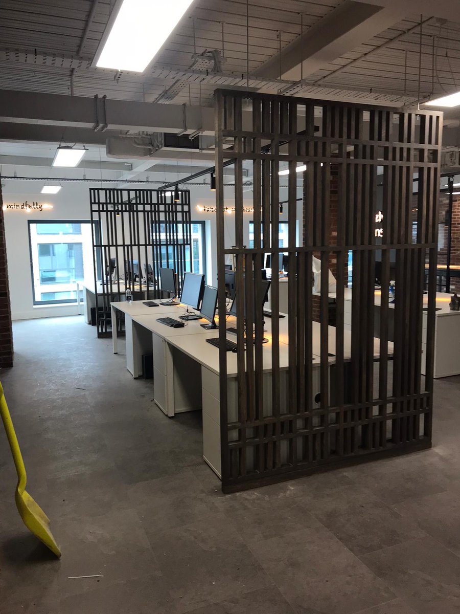 Solid oak office screens that I've been working on recently