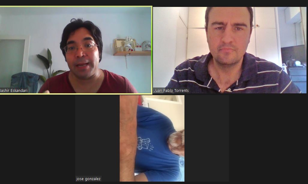 EgcsoGlobal's tweet photo. Nueva reunión, pero esta vez por Zoom: @BashirEskandari
@jptorrentsf y José González https://t.co/HQkixG7VVN