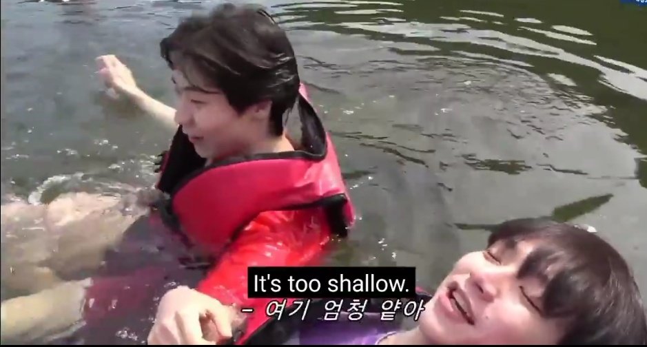 With Seunghyub in the water