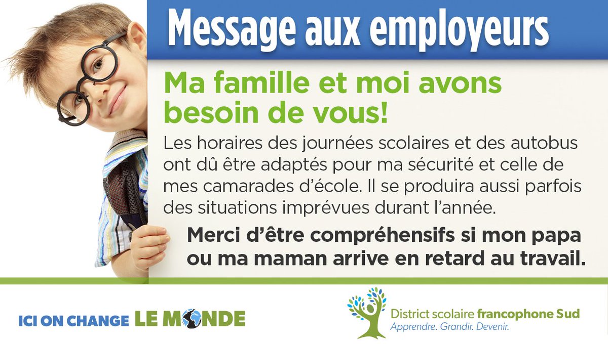 francophonesud's tweet photo. |APPEL|
Appel à la compréhension des employeurs. https://t.co/y7oZTUwhC6