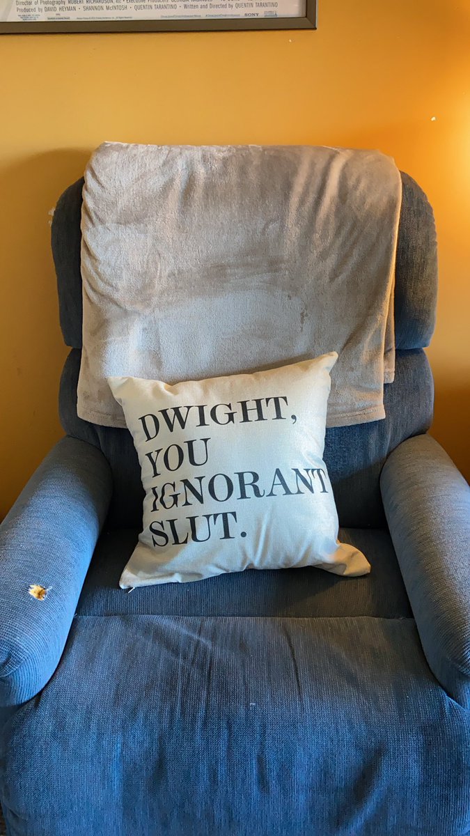 AleightP's tweet photo. FUN FACT: 
 
I have written every script on this chair. I know I know how does he do it, well I wish I could tell you............ pills. https://t.co/P8LaIy7beo