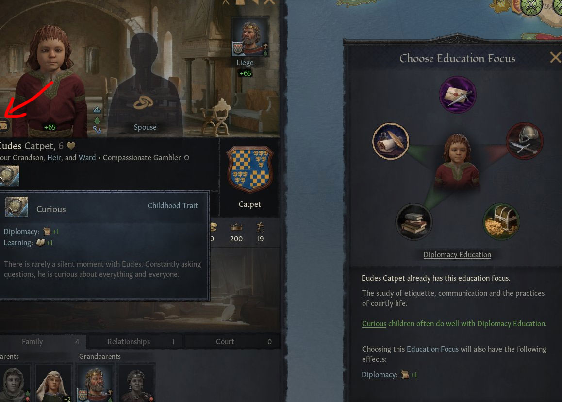 crusader kings 2 childhood focus