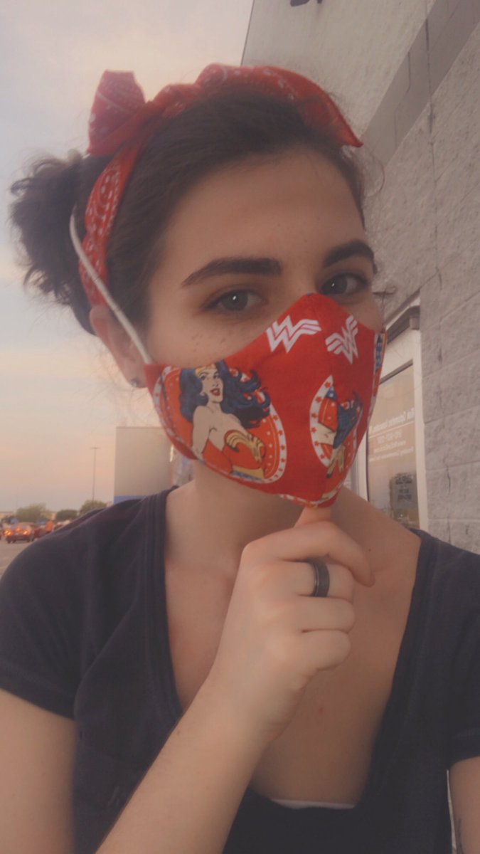no matter how small an act of kindness or generosity or simple positivity you put out into the world, it will make a difference.Wonder Woman mask by Robin (my coworker sister)