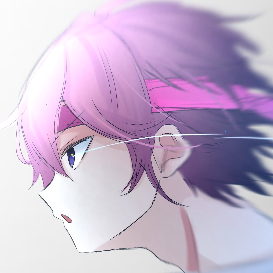 横顔描くのに定評のある機関車です みやとぅー ありがとうのイラスト