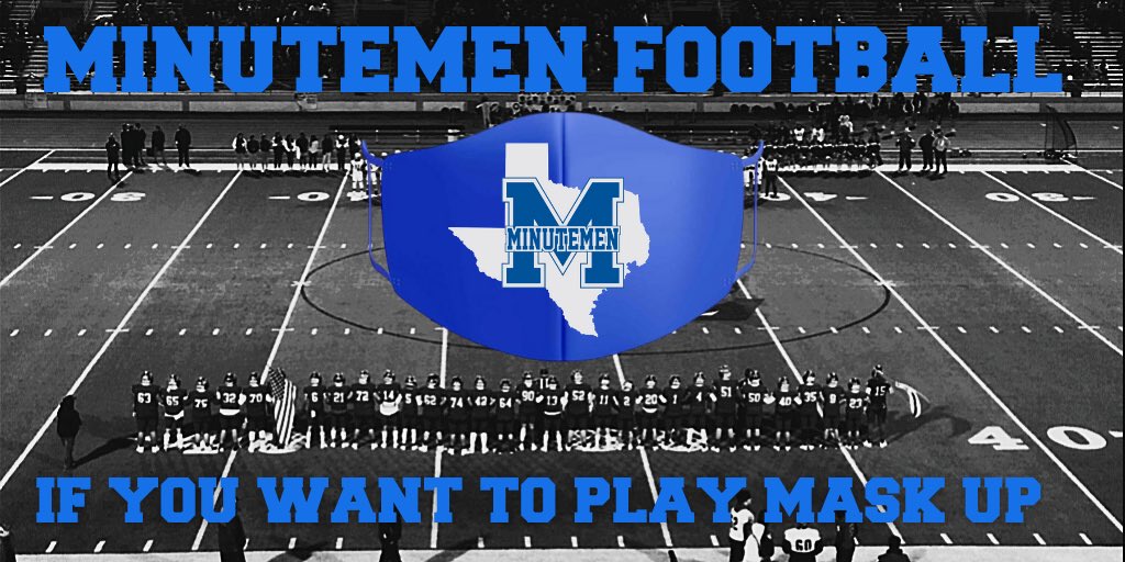 Coach_KLewis's tweet photo. Minutemen Nation! Have a great Labor Day weekend but remember to do your part. #maskup #staysafe #smproduction https://t.co/F0jKiM1QkP