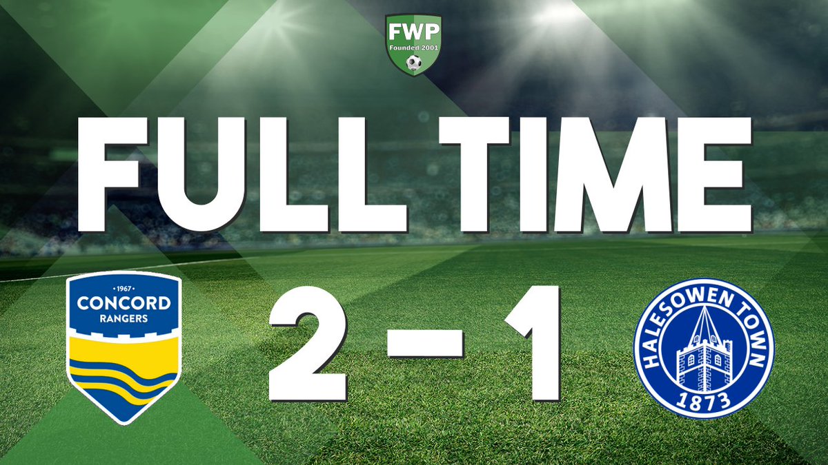 FWPFATrophy's tweet photo. FULL-TIME: Concord Rangers 2-1 Halesowen Town https://t.co/JIVxRYPUqa https://t.co/XDyjWB68PI