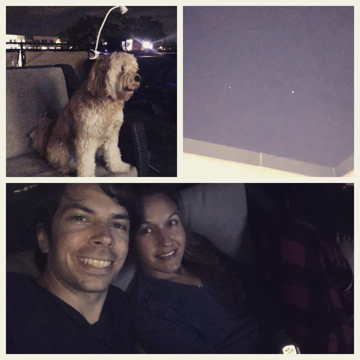 patvalley's tweet photo. Celebrating 5 years with my absolutely amazing partner @ryndella7! I love this girl so much. We had a perfect view of Mars, Saturn, and Jupiter (latter two pictured) while relaxing on the rooftop last night. https://t.co/2gOFvyMFx0