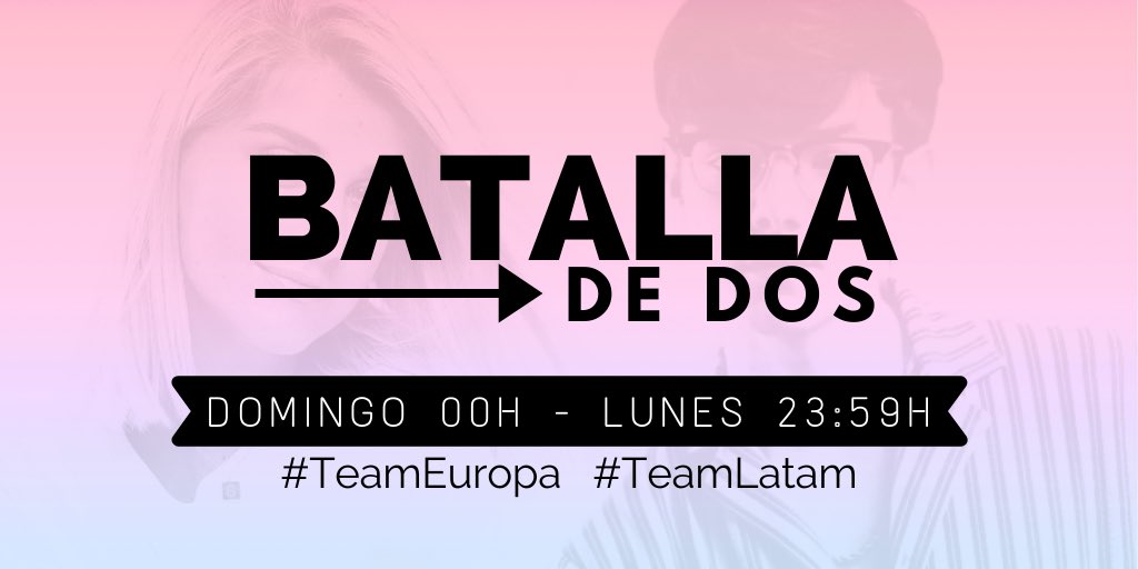SamGDaily's tweet photo. A partir de esta noche a las 00:00 h hasta el lunes a las 23:59h llega la #BatallaDeDos.

Cada cierto tiempo se subirán retos tanto por @FlavioUpdates como por nuestra cuenta. Y tú ¿#TeamEuropa⭐ o #TeamLatam 🌴? ¡Os esperamos! https://t.co/zgcC3Mg3Xv