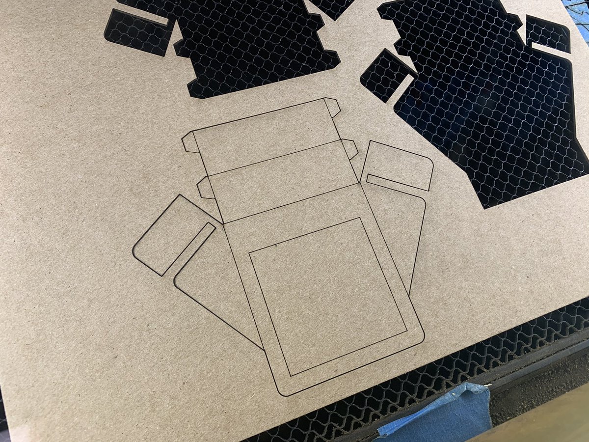 Inspired by all of you! And for those that don’t have access to a 3D printer. I’ll add this to Thingiverse one I have it dialed down.  #lasercut  #svg  #pdf  #cardboard  #chipboard  #pocket  #documentcamera