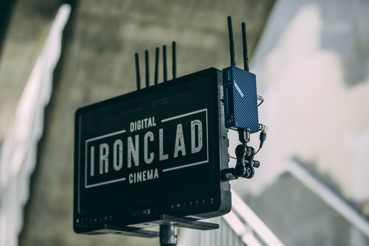 Teradek's tweet image. &quot;The client wanted to bring 15 people on set, and that clearly could not happen because of COVID. So they scaled their numbers down and we found a solution to stream to their team all across the nation.&quot; - Kevin K. (@thisisironclad) @SmallHD 
@Woodencamera