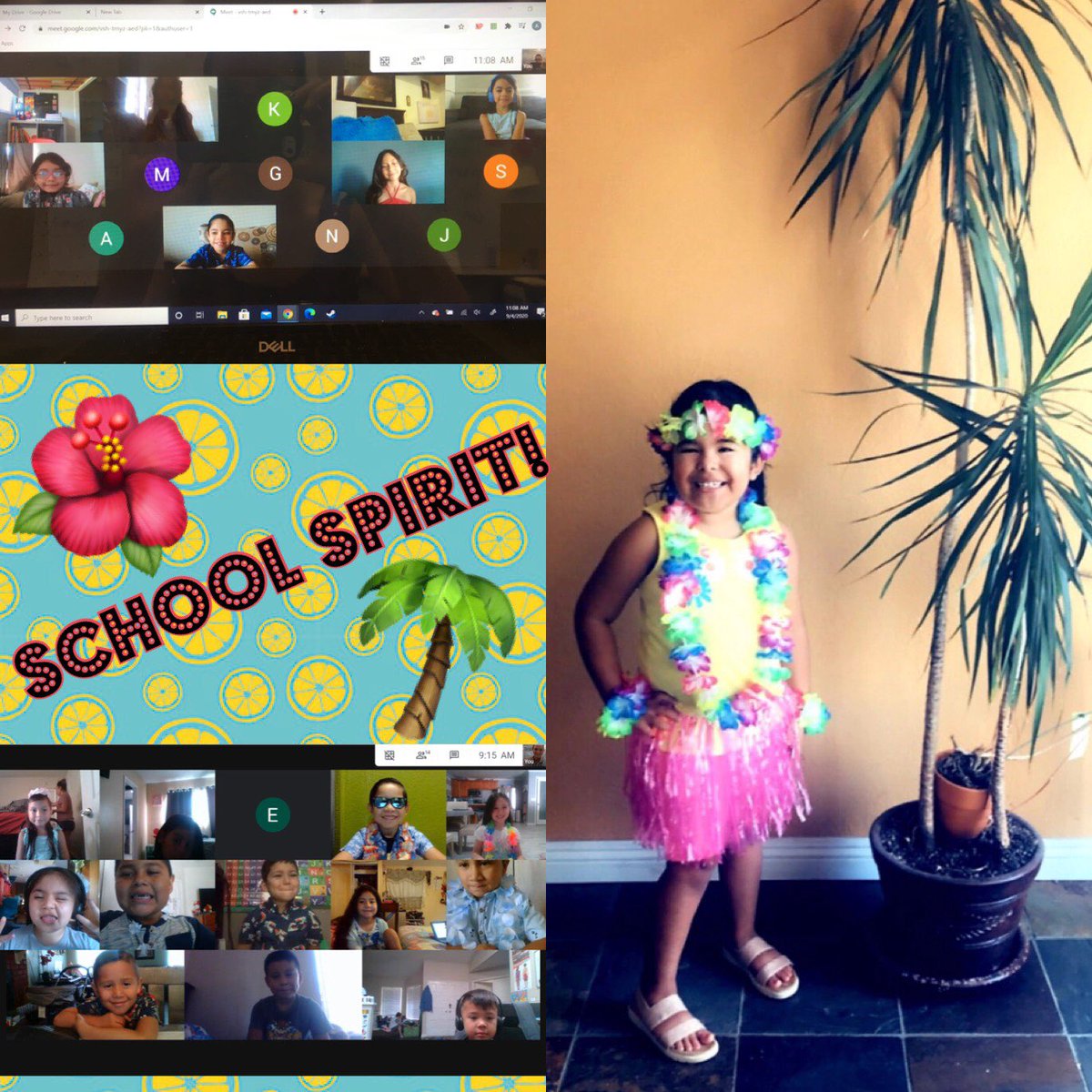 Look at all our school spirit! It was a great first Spirit Friday! 🌴🌺🍍🌊☀️

We can’t wait to see more of our Eagles show their Eagle Pride on 9/18 with Tie Dye/Neon Day!

Have a great 3-day weekend! ❤️🦅 #jusdshares <a href="/VanBurenEagles/">Van Buren Elementary</a>
