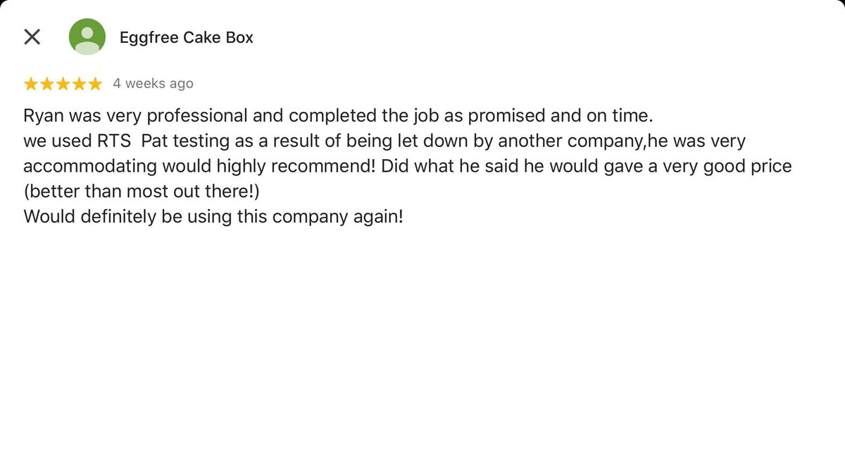 pat_rts's tweet image. Some lovely reviews from some of our recent customers. 👌

rts-pattesting.co.uk