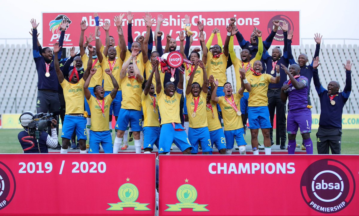 Masandawana's tweet photo. Three-Peat accomplished Masandawana!🏆🏆🏆

Undeniably the kings of South African football!👑

#Sundowns #AbsaPrem #Champ10ns #LaDecima https://t.co/bOxJIpM3Bu