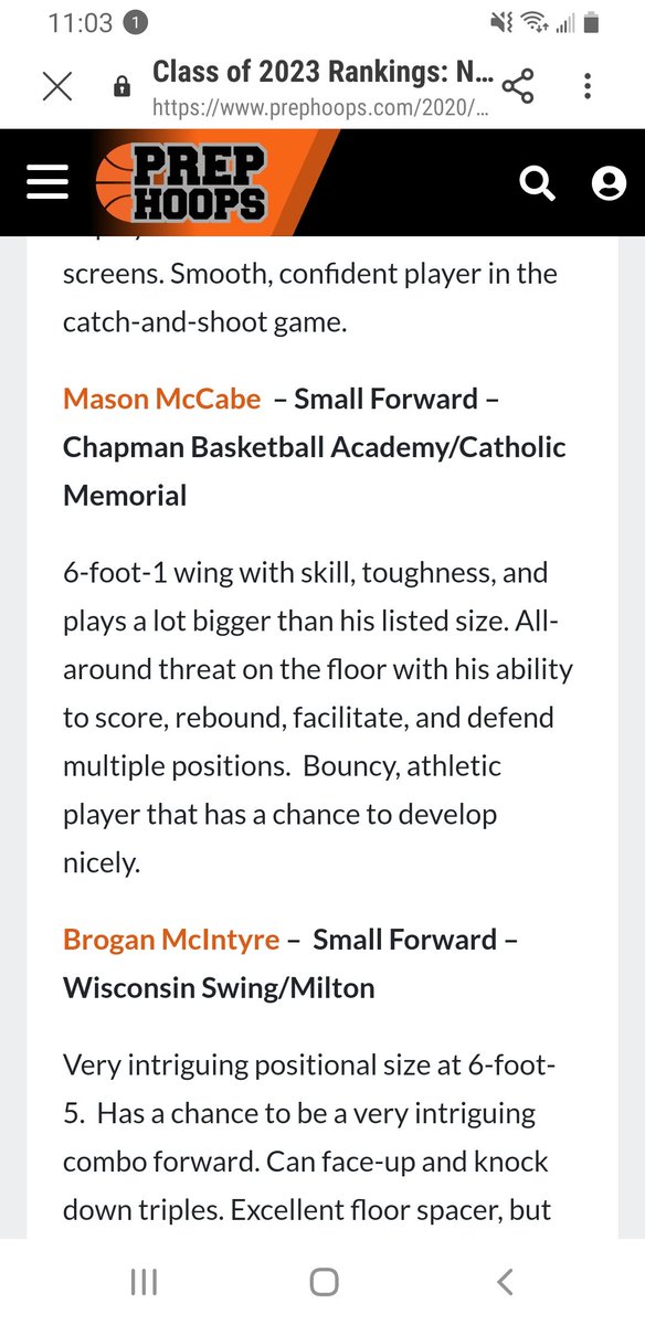 Great to be recognized 👏  but gotta stay on that grind <a href="/mmccabe3013/">Mason McCabe</a> ! 💪..proud of you, kid! 💯 #justgettingstarted
<a href="/academy_chapman/">ChapmanBasketballAcademy</a> <a href="/joechap32/">Joe Chapman</a>