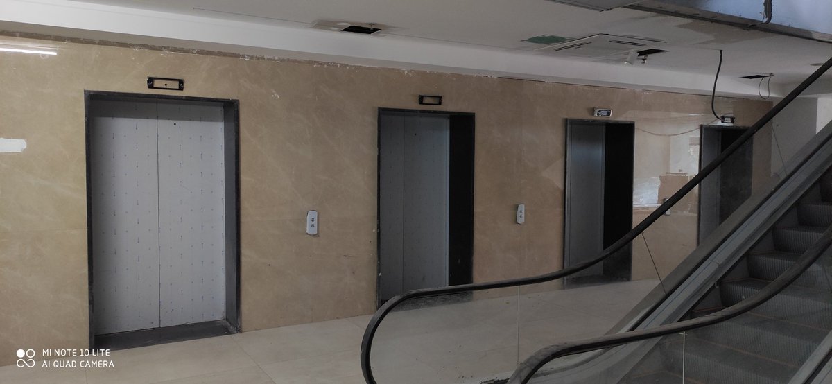 EsclerElevators's tweet photo. Finishing touches, 6 elevators, 15 stops each, Nairobi, Kenya. #lifts #elevators #esclators https://t.co/ZOqMiCqn5y