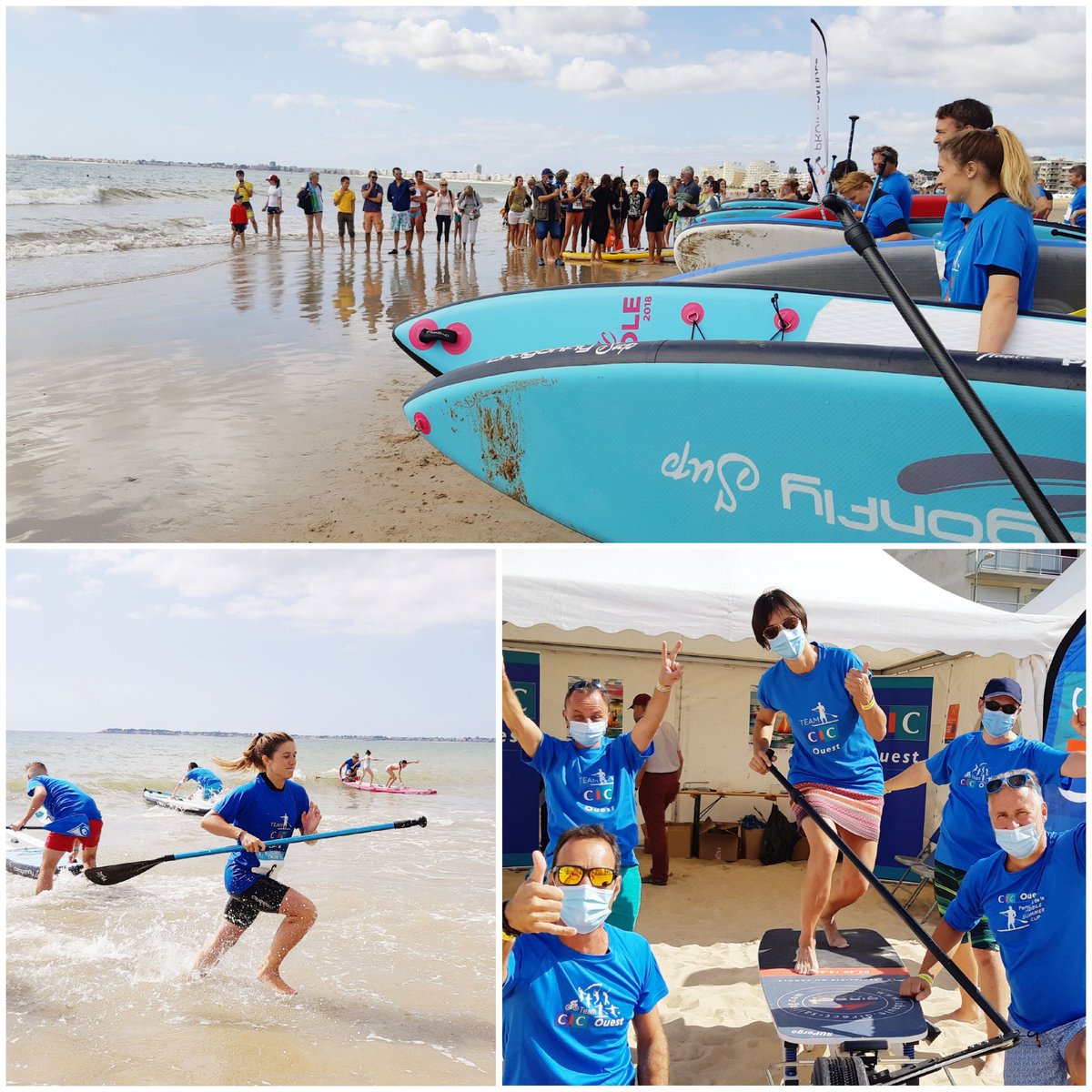 TremolieresC's tweet photo. 26 équipes clients et collaborateurs engagées dans la #CICOuest Business Trophy de la Pornichet Paddle Trophy.
Du défi sportif mais aussi beaucoup de convivialité ! 
#CICOuest Partenaire heureux d'accompagner la reprise des événements sportifs. https://t.co/dGb2GyrWo3