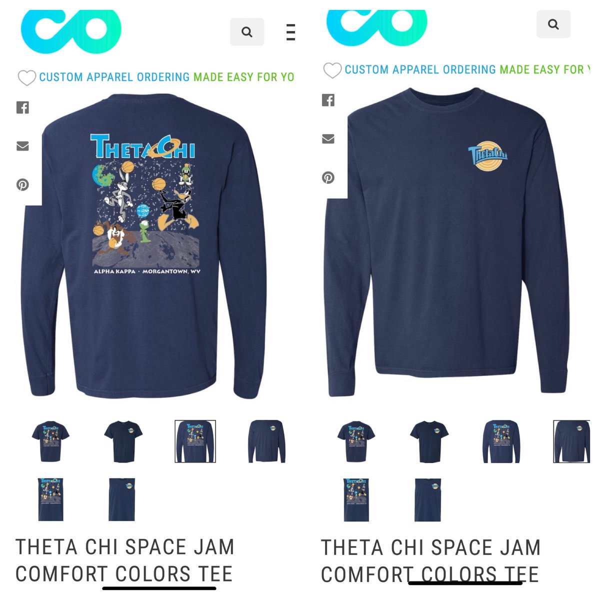 LAST CALL FOR SPACE JAM TEES - OPEN UNTIL TOMORROW clothesonshop.com/theta-chi-spac…