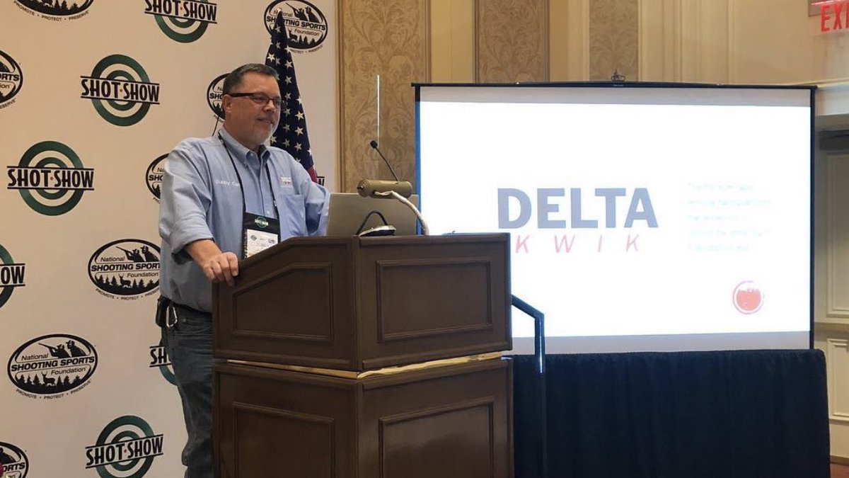 DeltaKwik's tweet image. It was a true honor presenting at the @nssfshotshow in 2019. We are looking forward to the 2021 show, which will be held January 19-22. 

#Gun #AR15 #2A #MAGA #Freedom