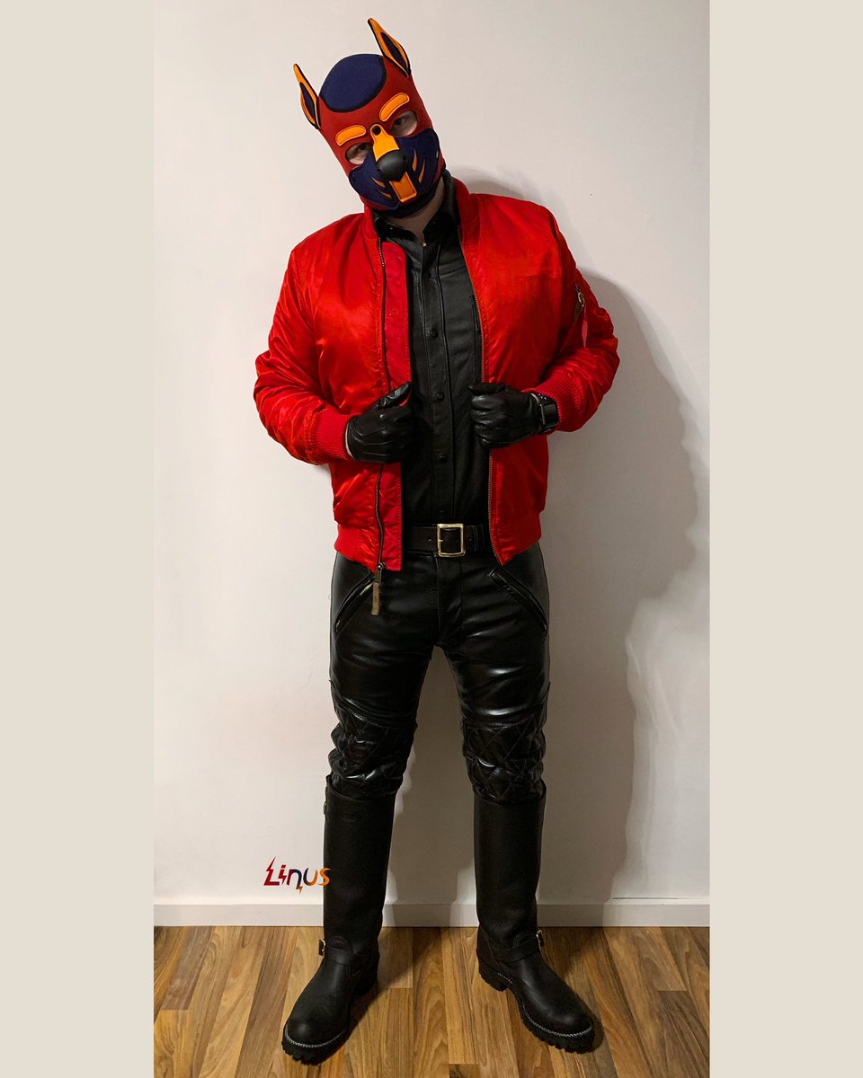 DoggyLinus's tweet photo. Wraff 😈
#leatherpup #leather #langlitz #alpha #alphajacket https://t.co/VK6H4QmEVB