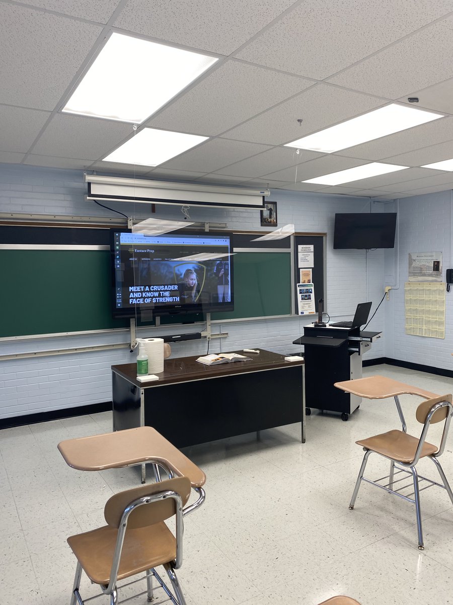 BishopEustace's tweet photo. We are looking forward to welcoming our students and faculty back for Orientation Week. Many thanks to Mr. Milberger and his team for their hard work and dedication during final preparations! #TraditionStrong #WeAreEustace #CrusadersforLife https://t.co/nbCZxqU8pE