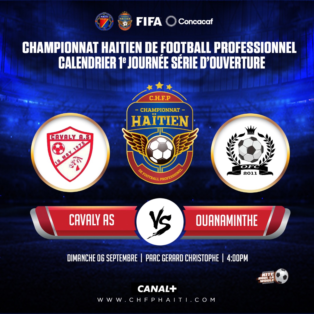 fhfhaiti's tweet photo. Tcheke akilè EKIP pa w la ap JWE? CHANPYONA NASYONAL🏆 #9MATCH🔥 🏆 #KiteBoullawoule⚽️🇭🇹 https://t.co/0665abTEkk
