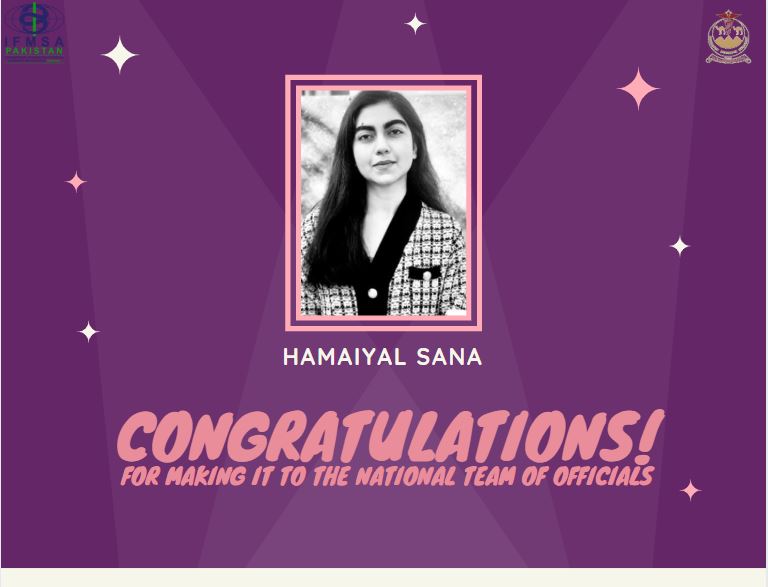 BUMHS_LC's tweet photo. BUMHS-LC whole heartedly congratulates our VPCB, Hamaiyal Sana, for making into the IFMSA-Pakistan Team of Officials 2020-21 as Publications Support Division Director

#PubSDD#IFMSApakistanTOFs20 https://t.co/LwnFcE24NR