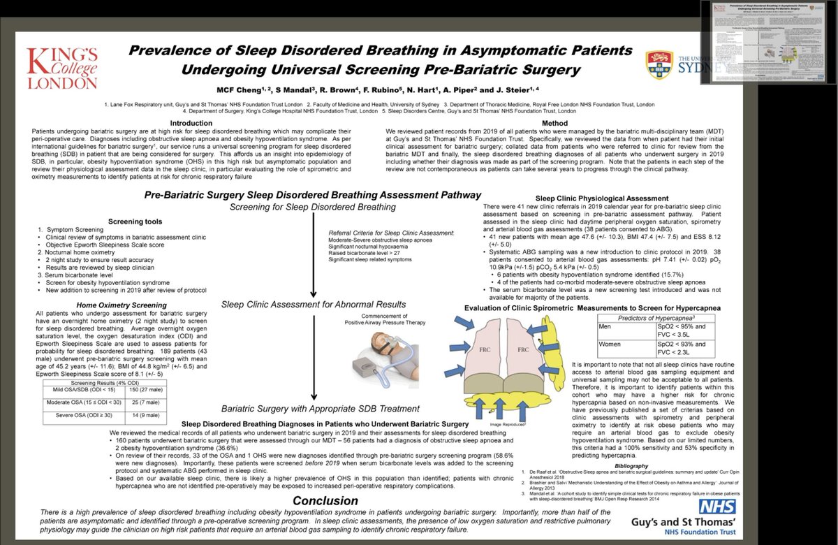 Lane Fox virtual posters up and ready for viewing for #ERSCongress 

Head to ers.conference2web.com/#!eposters

Our lead presenters for 2020... 🥁

Dr Mike Cheng: Prevalence of asymptomatic sleep disordered breathing detected in pre-bariatric surgery patients
#OSA #OHS #SDB #obesity

(1/4)