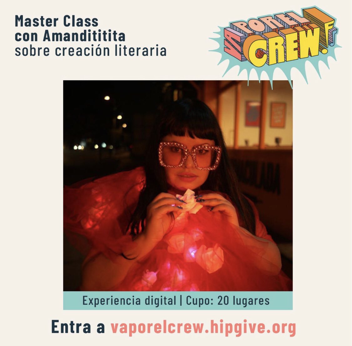 amandititita's tweet photo. Mi clase es para 20 personas y aún quedan lugares. Todo será donado para el Crew que nos necesita. https://t.co/xjZ3VbcfVx