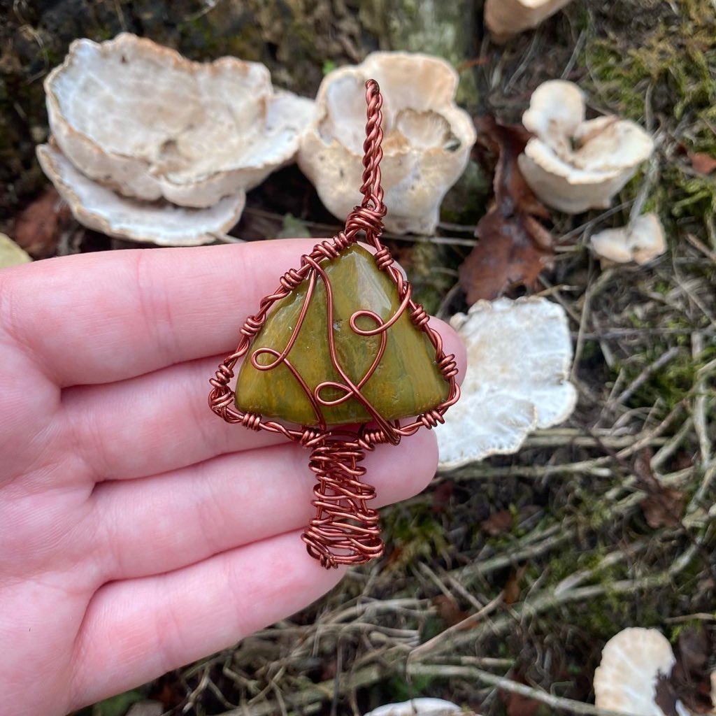 soulful_wraps's tweet photo. 🍄❤️Please share❤️🍄
Three Mushie pendants and one ring left! 
I won’t be making mushroom pendants for a long time again so snag one while they’re here! Crystals shaped like them are very difficult to come by! 
https://t.co/nojryT5PGW
The red agate ring will fit 5.5 or a size 6! https://t.co/VcegkwclCc