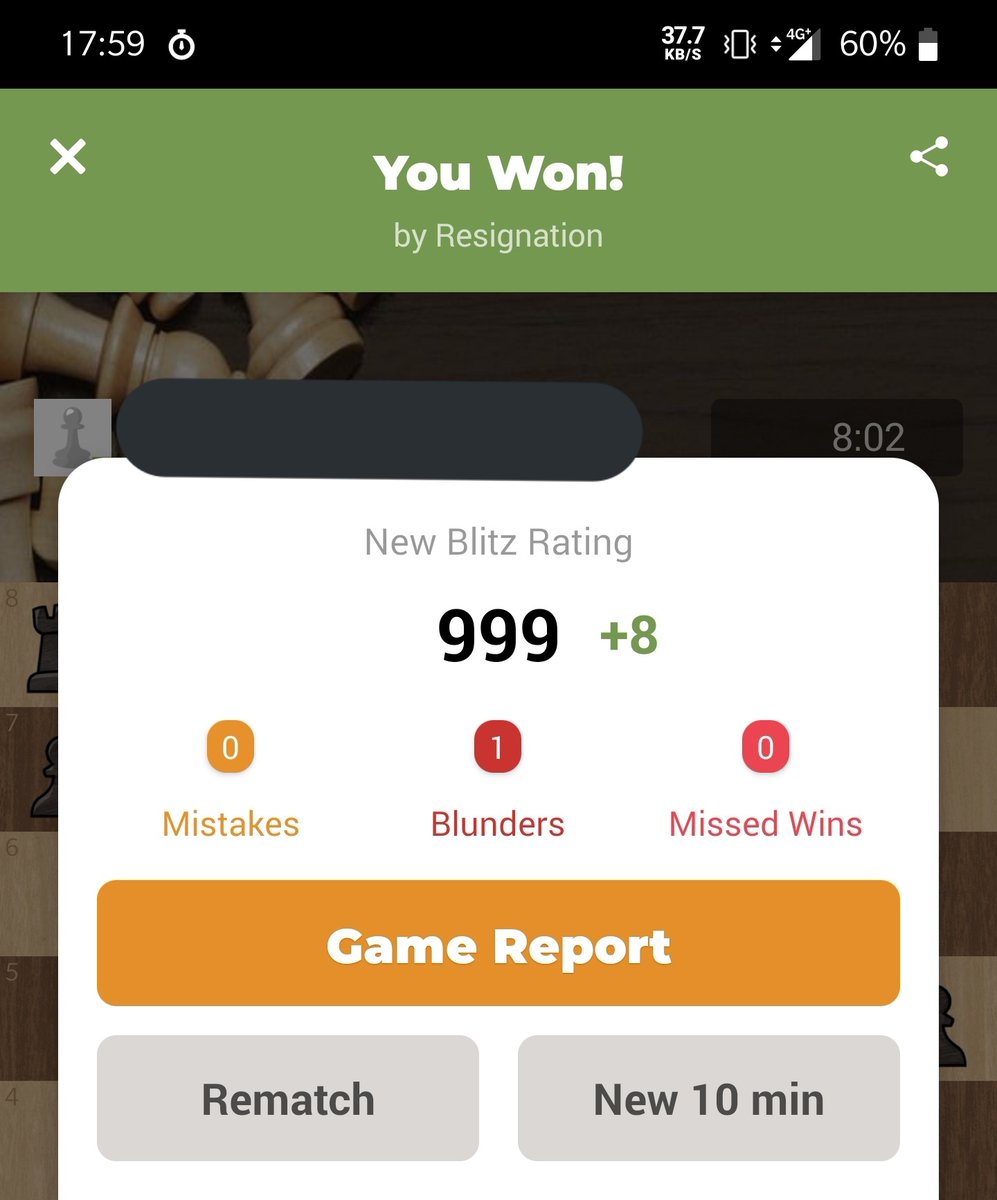 JohnAllenCasts's tweet photo. I swear to god I'm being teased @chesscom
#pushfor1k https://t.co/gGlJdR6hIQ