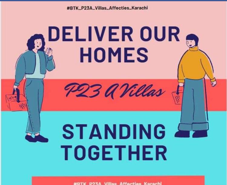 #BTK_P23A_Villas_Affecties_Karachi @MalikRiaz_ @BahriaTownOffic Bahria town need to deliver home to all P23A effectee we need homes