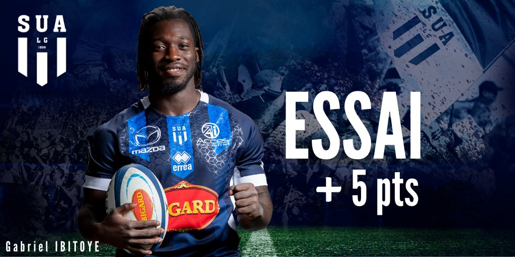 agen_rugby's tweet photo. ESSAAIIIIIIII ! 51'
Le doublé pour @_gabs11 ! Pénalité rapidement jouée par Decron, Lamoulie en bout de ligne joue un petit ballon au pied qui revient dans les mains d'Ibitoye ! 😍 20-17
#SUACO #J1TOP14 https://t.co/8c6GPvIMtP