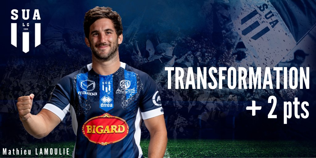 agen_rugby's tweet photo. 🎯52'
Mathieu Lamoulie transforme face aux perches ! 22-17
#SUACO #J1TOP14 https://t.co/u0CE5ObXOr