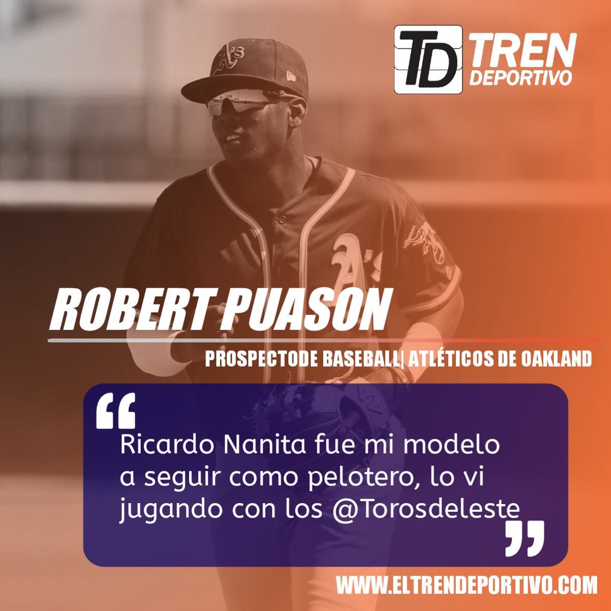 eltrendeportivo's tweet photo. #RobertPuason #Entrevista #Montateeneltren
@rnanita3
@TorosdelEste https://t.co/WaXDxcDA86
