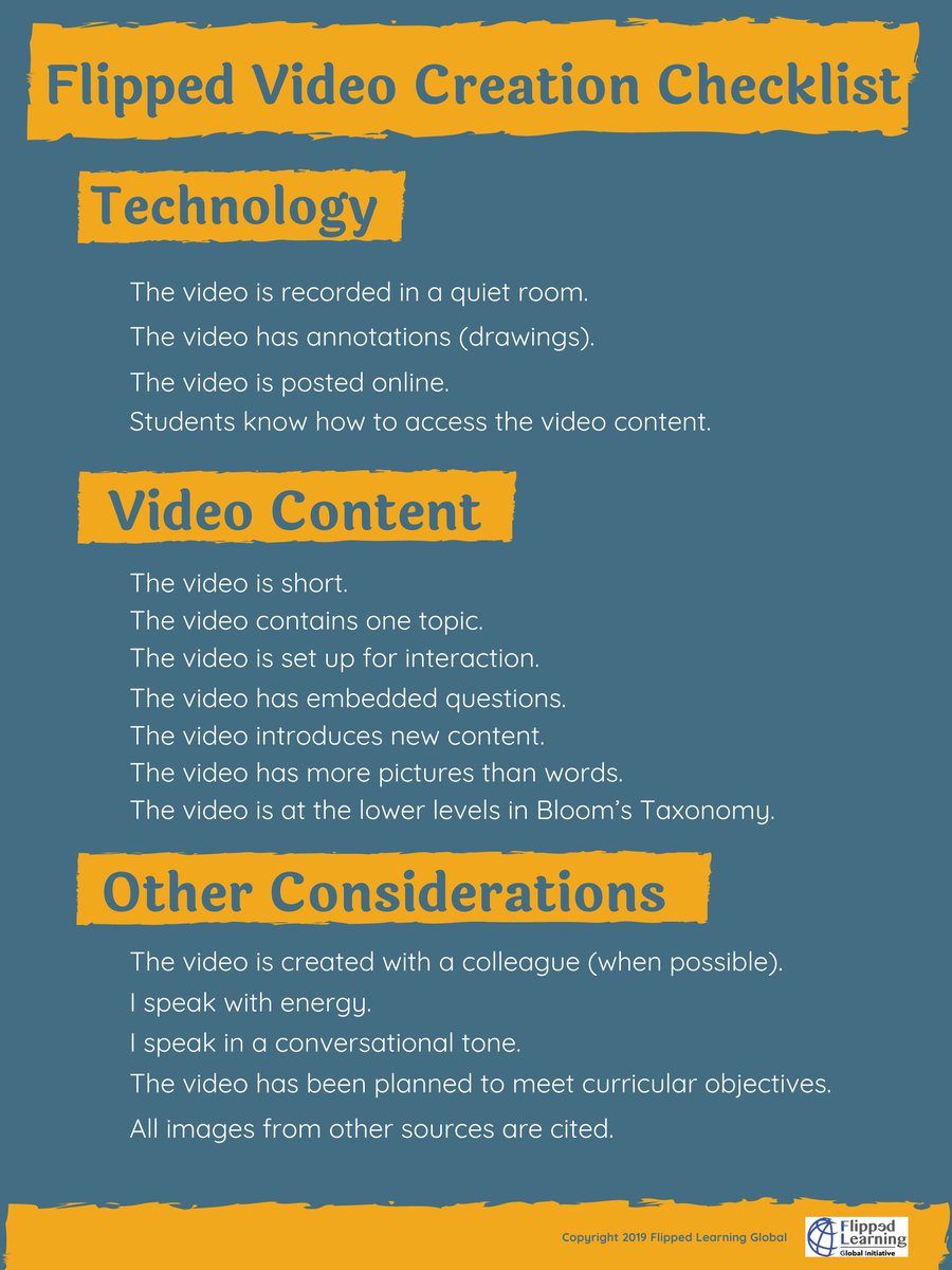 As you create instructional videos #fliipedvideo there are principles of making good videos that should be followed.  Our team created a handy poster that goes over the critical thingshttps://drive.google.com/file/d/1F-UDLZPAjeure-fitrpig2mFFeHtEPlp/view?usp=sharing #edtech