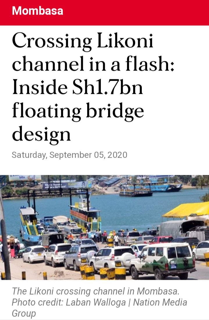 solo_ambuku's tweet photo. βYou should not subject us to a bridge that is going to endanger our lives, because we know how deep and dangerous it is,β Senator Faki said. #LikoniFloatingBridge is different from #LikoniGateBridge, which will be constructed at a cost of Sh210 billion. - @NationAfrica . π·π https://t.co/r5p06zVFbx